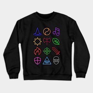 Class - Dungeons & Dragons Line Art Series Crewneck Sweatshirt